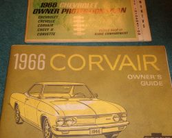 1966 Chevrolet Corvair Owner's Manual Set