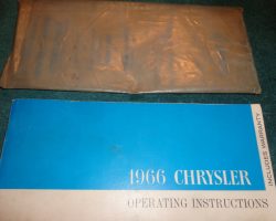1966 Chrysler New Yorker Owner's Manual Set
