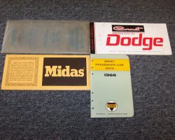 1966 Dodge Coronet Owner's Manual Set