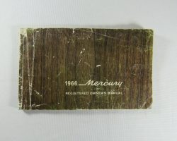 1966 Mercury Parklane Owner's Manual