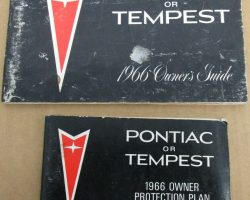 1966 Pontiac GTO Owner's Manual Set