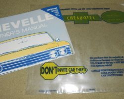 1967 Chevrolet Chevelle Owner's Manual Set