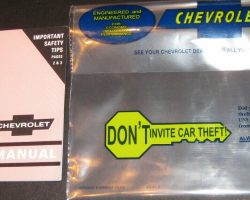 1967 Chevrolet Nova/Chevy II Owner's Manual Set