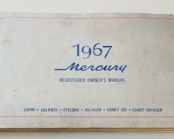 1967 Mercury Caliente Owner's Manual