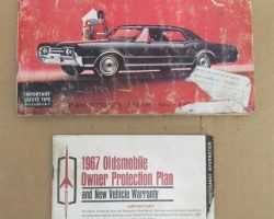 1967 Oldsmobile Cutlass, 442, F-85 & Station Wagon Owner's Manual Set