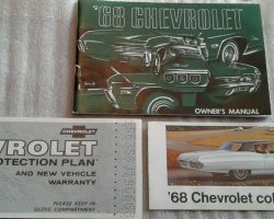1968 Chevrolet Caprice Owner's Manual Set