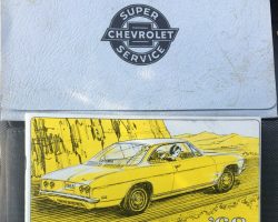1968 Chevrolet Corvair Owner's Manual Set