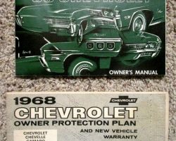 1968 Chevrolet Impala Owner's Manual Set