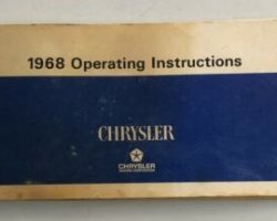 1968 Chrysler 300 Owner's Manual
