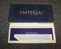 1968 Chrysler Imperial Owner's Manual Set