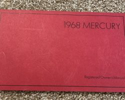 1968 Mercury Commuter Owner's Manual