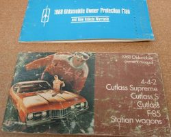 1968 Oldsmobile Cutlass, 442, F-85 & Station Wagon Owner's Manual Set