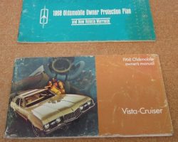 1968 Oldsmobile Vista Cruiser Owner's Manual Set
