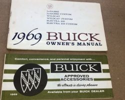 1969 Buick Electra 225, LeSabre, Wildcat Owner's Manual Set
