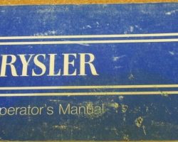 1969 Chrysler 300 Owner's Manual