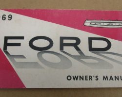 1969 Ford Custom Owner's Manual
