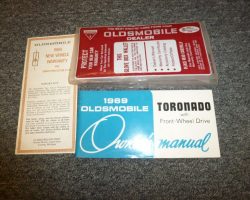 1969 Oldsmobile Toronado Owner's Manual Set