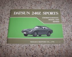 1970 Datsun 240Z Owner's Manual