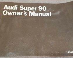 1970 Audi Super 90 Owner's Manual