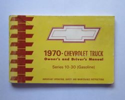 1970 Chevrolet Blazer Owner's Manual
