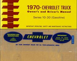 1970 Chevrolet Blazer Owner's Manual Set