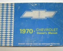 1970 Chevrolet Impala Owner's Manual