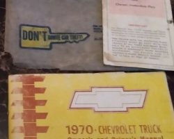 1970 Chevrolet Suburban Owner's Manual Set