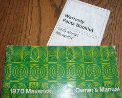 1970 Ford Maverick Owner's Manual Set
