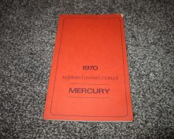 1970 Mercury Colony Park Owner's Manual