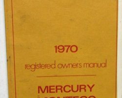 1970 Mercury Cyclone Owner's Manual