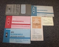 1972 Oldsmobile Custom Cruiser Owner's Manual Set