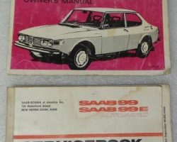 1972 Saab 99 Owner's Manual Set