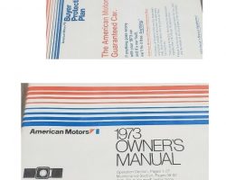 1973 AMC Ambassador Owner's Manual Set