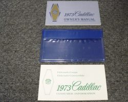 1973 Cadillac Deville Owner's Manual Set