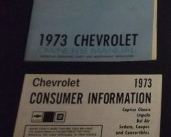 1973 Chevrolet Caprice Owner's Manual Set