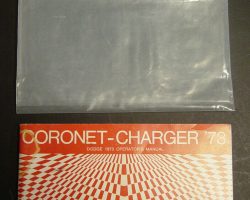1973 Dodge Coronet & Charger Owner's Manual Set