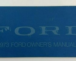 1973 Ford Custom Owner's Manual