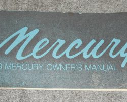 1973 Mercury Colony Park Owner's Manual