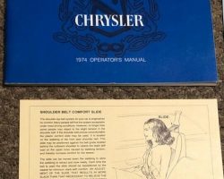 1974 Chrysler Newport Owner's Manual Set