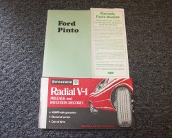1974 Ford Pinto Owner's Manual Set