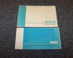 1974 Mazda 808 Owner's Manual Set