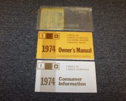 1974 Oldsmobile Ninety-Eight Owner's Manual Set