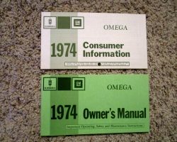 1974 Oldsmobile Omega Owner's Manual Set