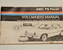 1975 AMC Pacer Owner's Manual