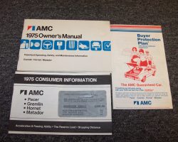 1975 AMC Gremlin Owner's Manual Set