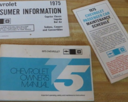 1975 Chevrolet Caprice Owner's Manual Set