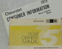 1975 Chevrolet Nova Owner's Manual Set