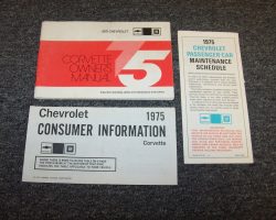 1975 Chevrolet Corvette Owner's Manual Set