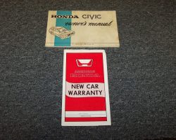 1975 Honda Civic Owner's Manual Set