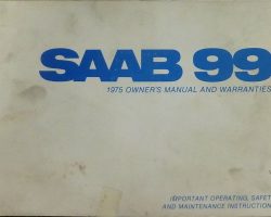 1975 Saab 99 Owner's Manual